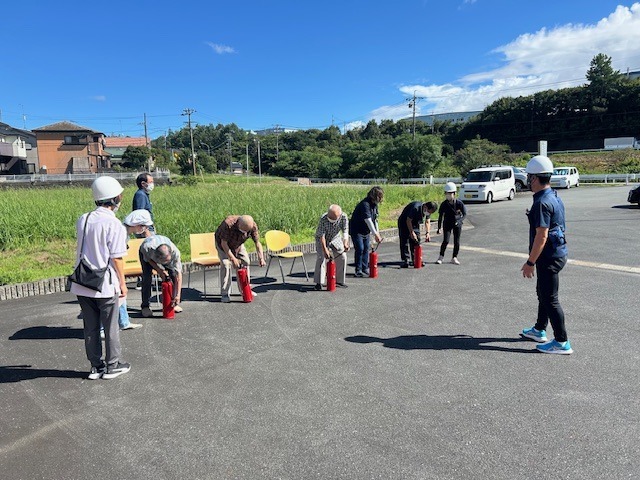 防災訓練を行いました。